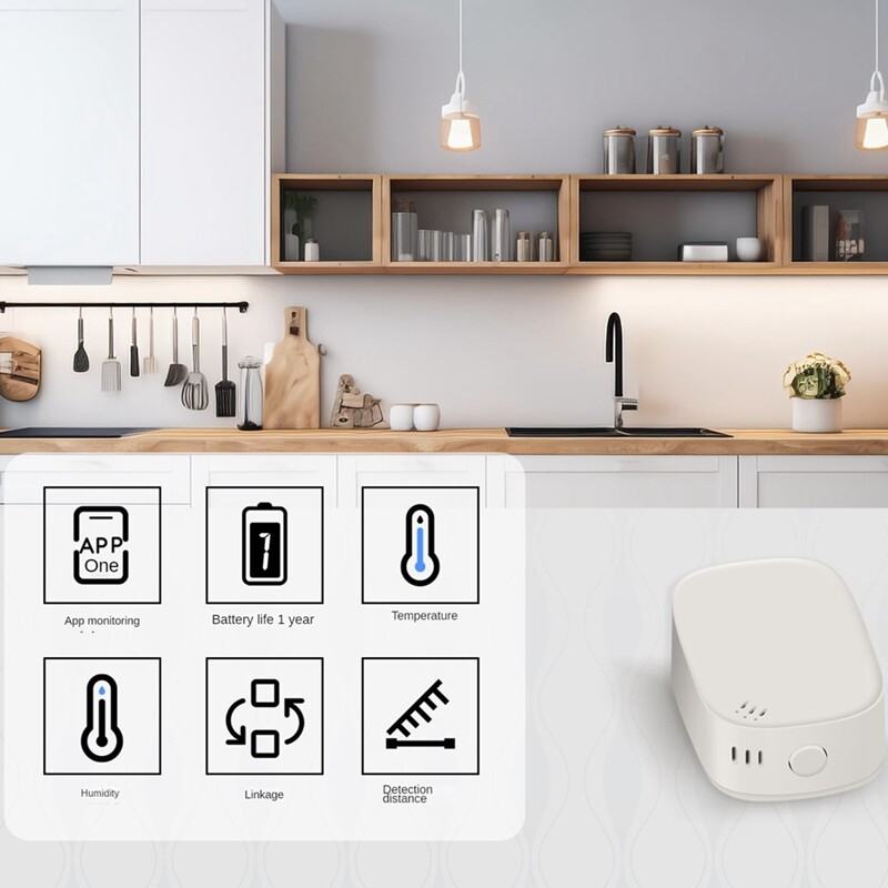 Graffiti Zigbee Smart Home Probe App Дистанционно управление Температура и влажност Интелигентен сензор за сигурност Издръжлив Лесен за използване