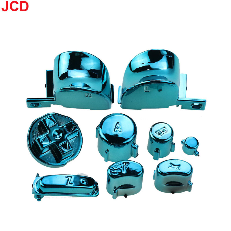 JCD 1 set taste butoane de galvanizare ABXY Z tastaturi butoane LR pentru accesorii de înlocuire pentru controlerul de joc Gamecube NGC