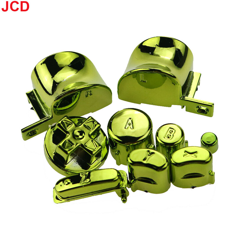 JCD 1 set taste butoane de galvanizare ABXY Z tastaturi butoane LR pentru accesorii de înlocuire pentru controlerul de joc Gamecube NGC
