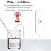 „Tuya WiFi“ ir vandens jutiklio nuotėkio signalizacija, potvynio nuotėkio detektorius „Smart Home APP“ nuotolinio valdymo pultas „Smart Home Security Protection Detect“