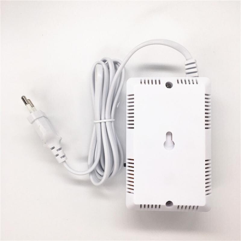 Detector independent de monoxid de carbon, detector de gaz, senzor de alarmă pentru gaz metan propan, detector de scurgeri de gaz, priză UE LCD de securitate