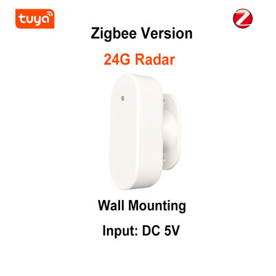 Tuya Smart WiFi Zigbee радар с милиметрови вълни 24 Ghz сензор за движение, детектор за човешко присъствие с откриване на яркост/разстояние 5 VDC