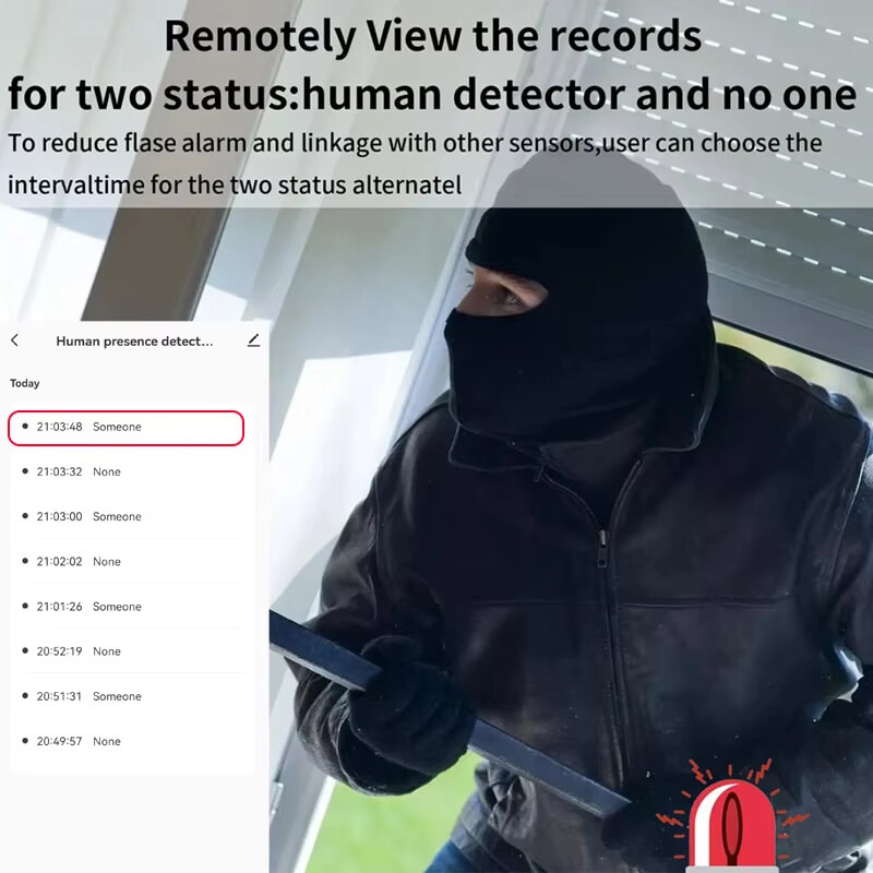Tuya Smart WiFi Zigbee радар с милиметрови вълни 24 Ghz сензор за движение, детектор за човешко присъствие с откриване на яркост/разстояние 5 VDC