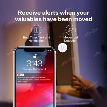 Έξυπνος αισθητήρας κραδασμών Tuya ZigBee Ανιχνευτής πτώσης και κλίσης Παράθυρο πόρτας για θραύση διαρρηκτών Σύστημα συναγερμού Έξυπνη προστασία σπιτιού