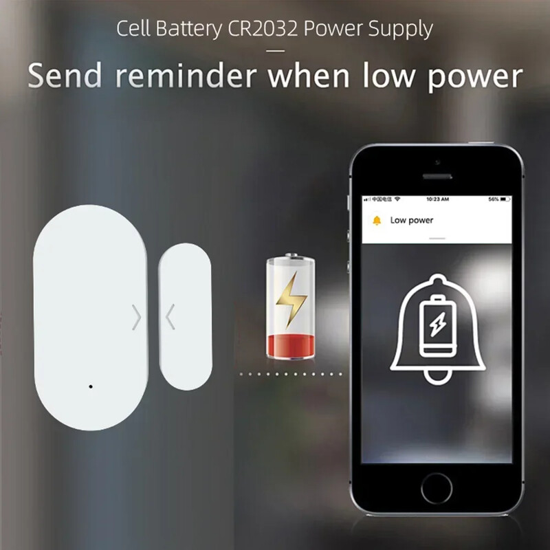 Tuya Zigbee ukseandur nutika kodu jaoks Vargusalarmi automaatika kaugjuhtimispult Töötage koos Alexa Google Home või SmartLife'iga