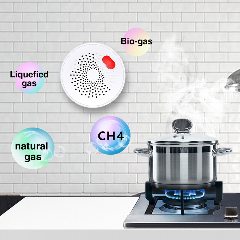 Tuya Zigbee Smart Home Senzor de gaz natural Combustibil Gospodărie Smart GPL Detector de alarmă pentru scurgeri de gaz Protecție la incendiu