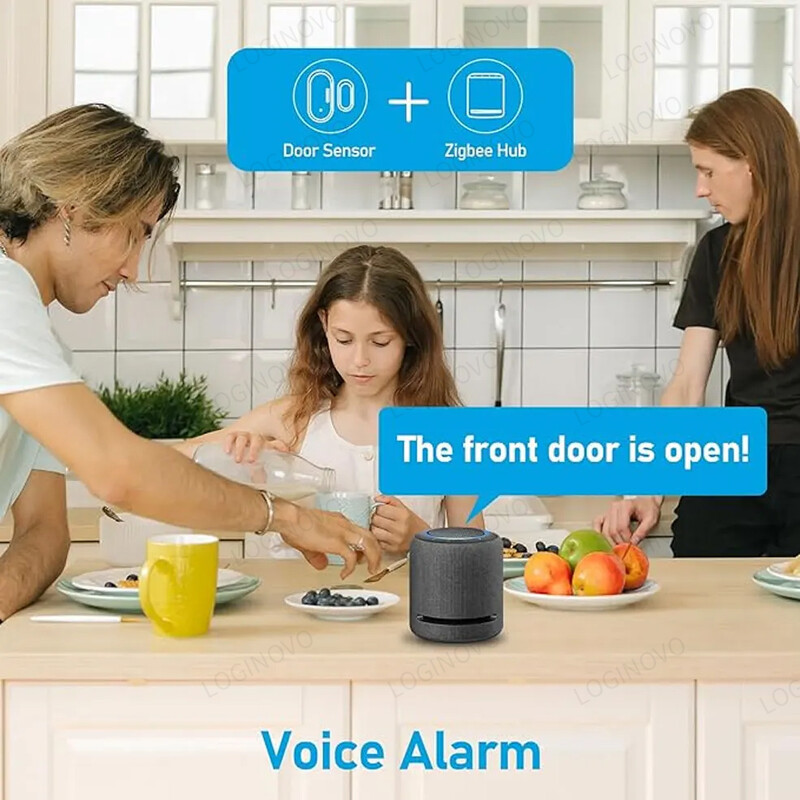 Ewelink ZigBee Vrata Prozor Pametni dom Magnetska ulazna vrata Otvoreno Zatvoreno Detektori APP Daljinski alarm Rad s Alexa Google Home