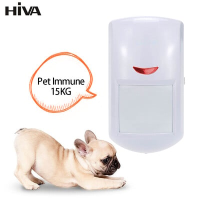 Pet-Immune PIR детектор за движение Безжичен 433MHz EV1527 Мини инфрачервен сензор за движение за PG-107 103 105 106 Домашна алармена система