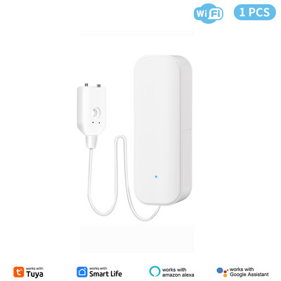 Senzor de nivel de apă WiFi Alarma de scurgere Tuya Detector de scurgeri de inundații Smart Home Life APP Alerta de apă Sistem de securitate de alarmă de depășire