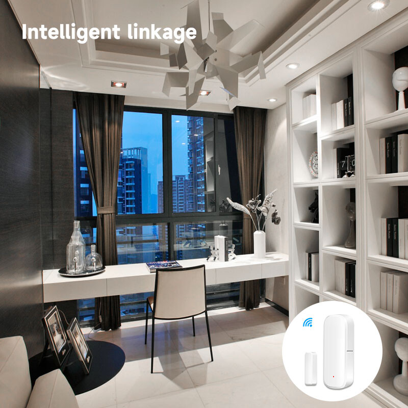 Tuya WiFi ukseakna andur Smart Life Control WiFi ukse andur Kontaktandur Magnetandur töötab Alexa Google Home Voice