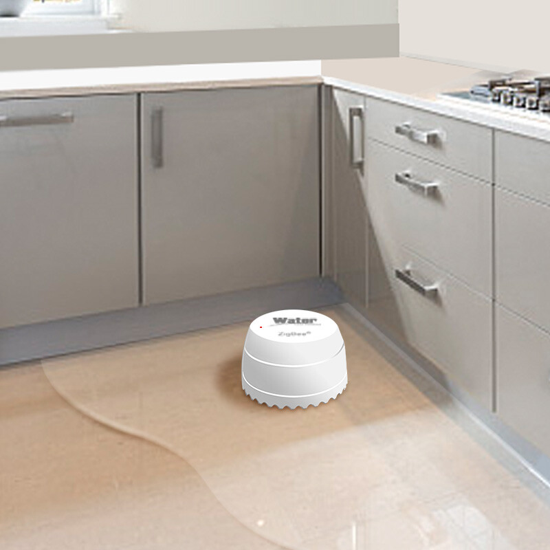 Detector de scurgeri de apă Tuya Zigbee Senzor de inundație de apă pentru casă inteligentă Funcționează cu portalul Tuya Zigbee Suport aplicația Smart Life