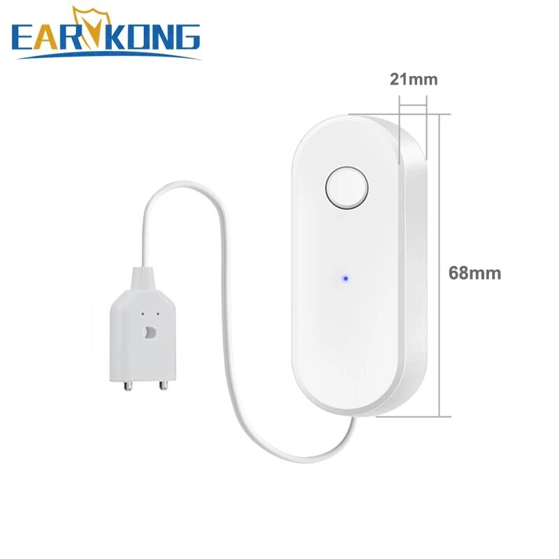 Tuya WiFi Senzor inteligent de scurgeri de apă Alarma de scurgeri de lichid Detector de nivel de depășire Protecție împotriva inundațiilor Aplicația SmartLife