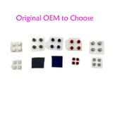 Capac pentru orificiul șuruburilor superioare LCD originale și OEM pentru consola Nintendo New 3DS XL LL, față spate, șurub, capac picioare din cauciuc