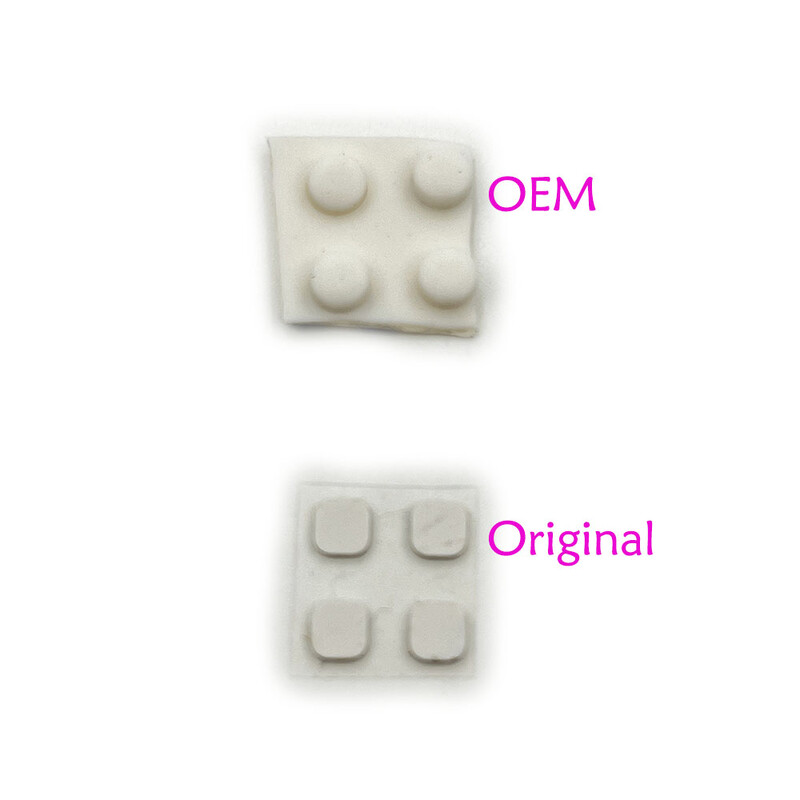 Capac pentru orificiul șuruburilor superioare LCD originale și OEM pentru consola Nintendo New 3DS XL LL, față spate, șurub, capac picioare din cauciuc