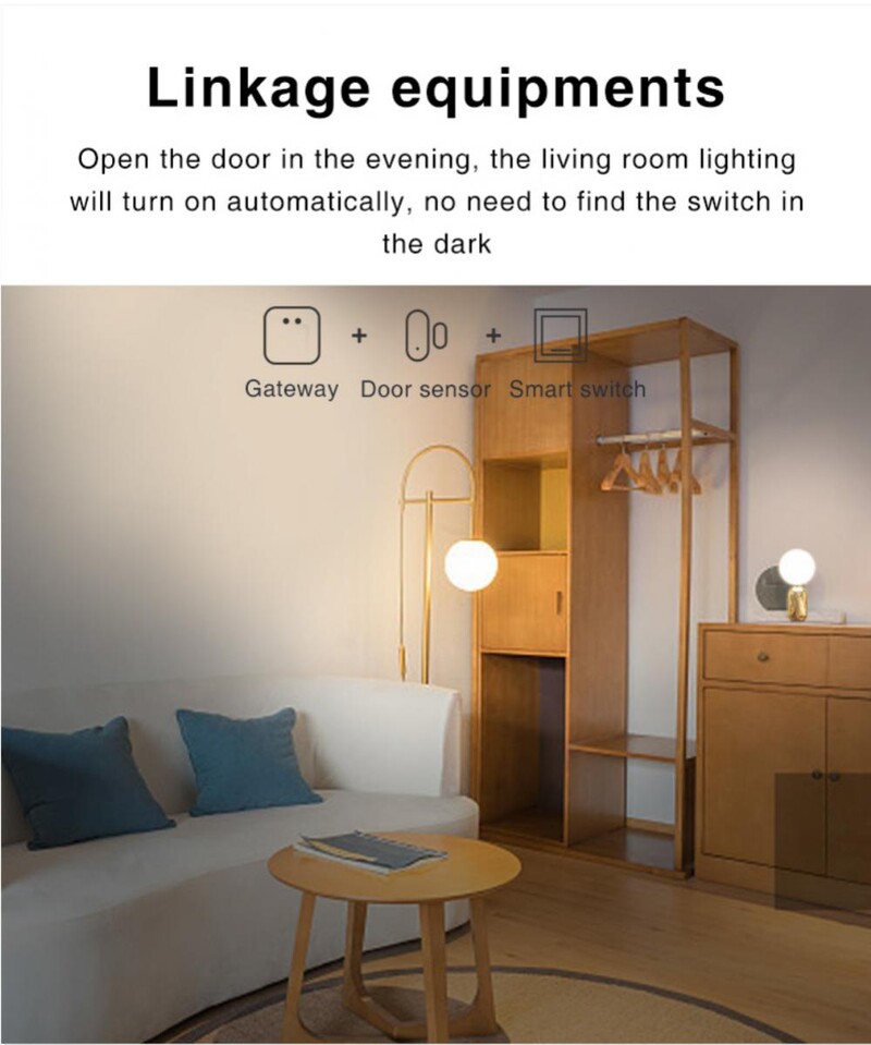 Tuya Zigbee/WiFi Senzor ușă inteligentă Fereastră ușă de garaj Detectoare deschise/închise Smart Life APP Telecomandă prin Alexa Google Home