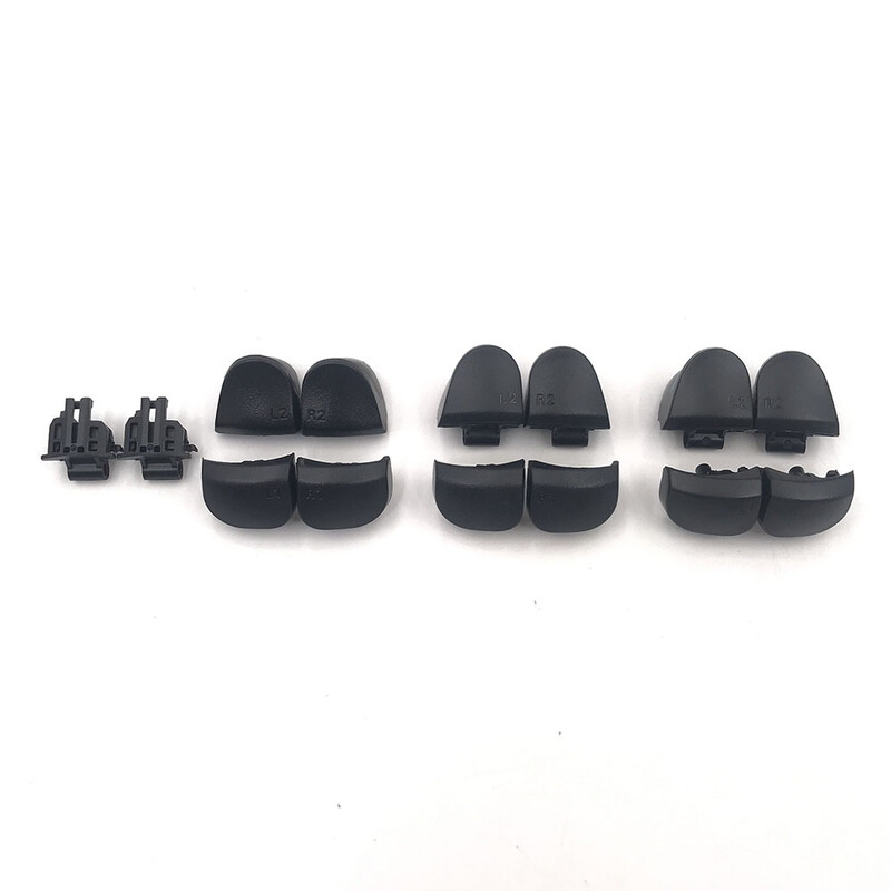 1 set crne zamjene R1 L1 R2 L2 tipke za okidače za PS5 010 020 030 Kontroler Ključ za igru s oprugom