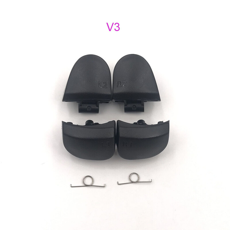 1 set crne zamjene R1 L1 R2 L2 tipke za okidače za PS5 010 020 030 Kontroler Ključ za igru s oprugom