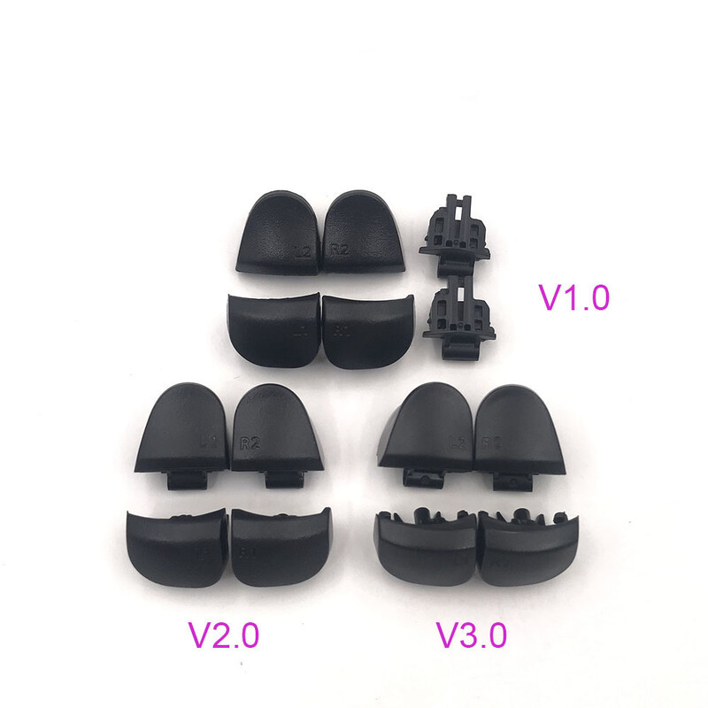 1 set crne zamjene R1 L1 R2 L2 tipke za okidače za PS5 010 020 030 Kontroler Ključ za igru s oprugom