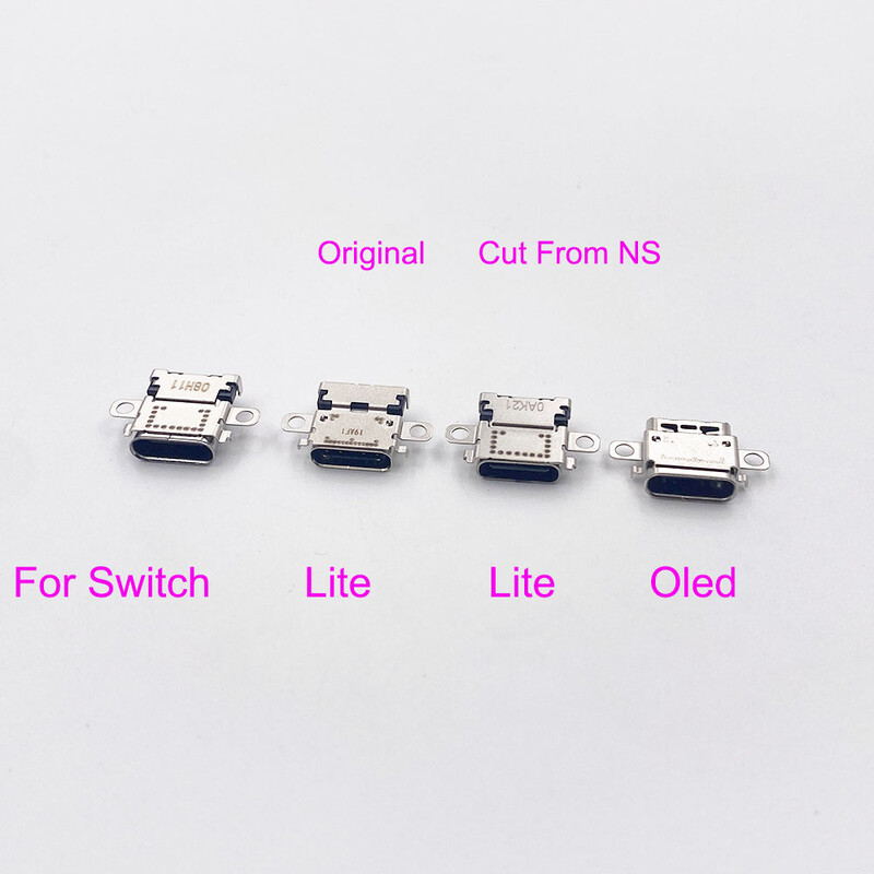 5PCS Оригинален за Switch Lite / Oled Micro USB DC Power Jack Конектор за гнездо Зарядно устройство за Switch Console Порт за зареждане