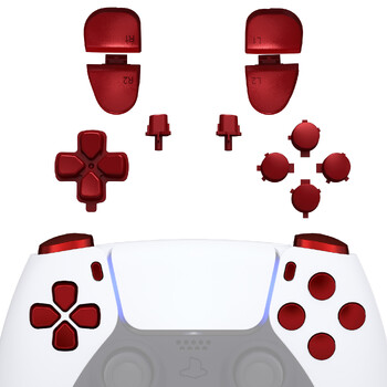 eXtremeRate Replacement D-pad R1 L1 R2 L2 Triggers Buttons Face, Full Set Buttons Συμβατά με ελεγκτή ps5 BDM-030/040/050