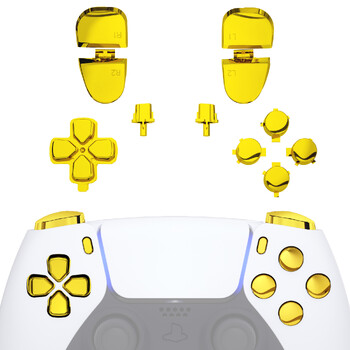 eXtremeRate Replacement D-pad R1 L1 R2 L2 Triggers Buttons Face, Full Set Buttons Συμβατά με ελεγκτή ps5 BDM-030/040/050