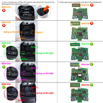 eXtremeRate Replacement D-pad R1 L1 R2 L2 Triggers Buttons Face, Full Set Buttons Συμβατά με ελεγκτή ps5 BDM-030/040/050