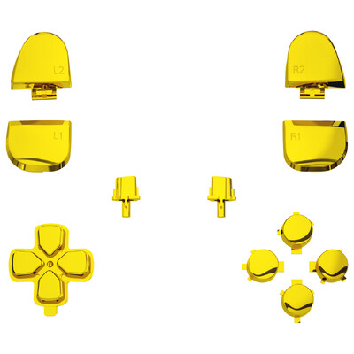 eXtremeRate asendus-D-pad R1 L1 R2 L2 päästikud näonupud, täiskomplektsed nupud, mis ühilduvad ps5 kontrolleriga BDM-030/040/050
