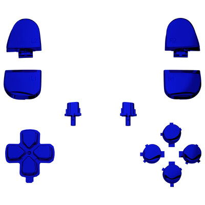 eXtremeRate asendus-D-pad R1 L1 R2 L2 päästikud näonupud, täiskomplektsed nupud, mis ühilduvad ps5 kontrolleriga BDM-030/040/050