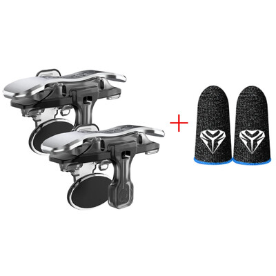 X8 Declanșator de joc mobil pentru PUBG Telefon Gaming 6 degete declanșare Sensitiv Trage telefon Declanșator de joc L1 R1 Taste de obiectiv Controler de joc