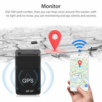 Mini GF 07 GPS Car Tracker Track Anti Theft Anti Lost Locator Ισχυρή μαγνητική βάση SIM Message Positioner