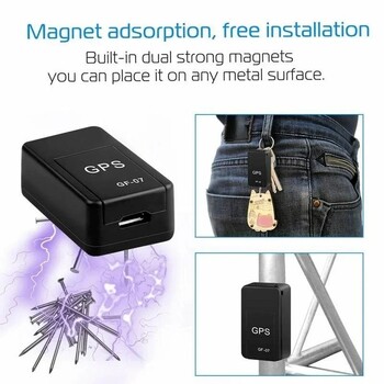 GF07 Magnetic Car Tracker GPS Positioner Παρακολούθηση σε πραγματικό χρόνο Magnet Adsorption Mini Locator Εισαγωγές SIM Μήνυμα Pets Anti-lost