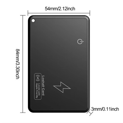 Безжично зареждане Wallet Tracker Card Водоустойчива работа с Apple Find My App Wallet Finder Smart Card Tracker for Purse Passport