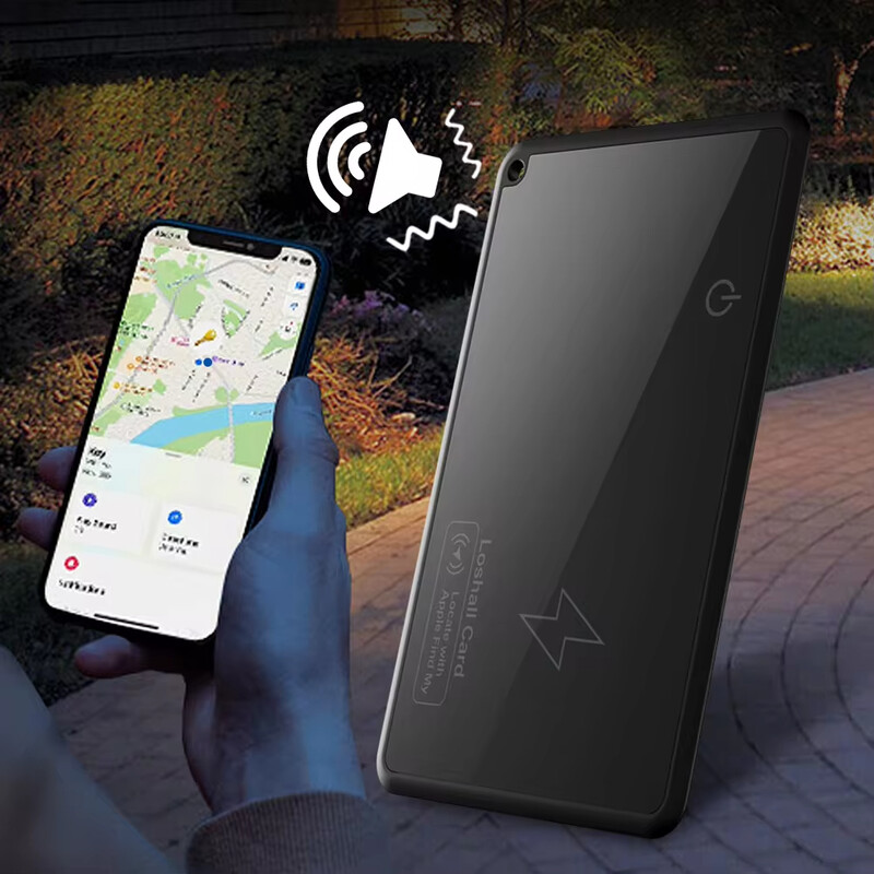 Безжично зареждане Wallet Tracker Card Водоустойчива работа с Apple Find My App Wallet Finder Smart Card Tracker for Purse Passport