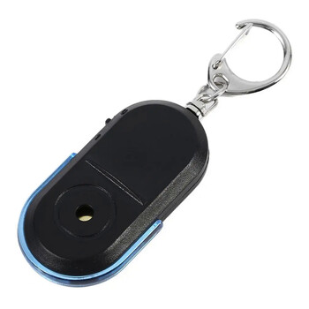 Φορητό κλειδί εύρεσης αυτοκινήτου anti-lost key finder smart find locator μπρελόκ σφυρίχτρα μπιπ έλεγχος ήχου Φακός LED