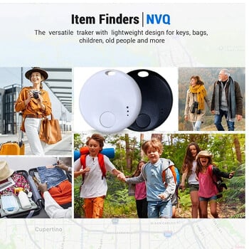 Συσκευή παρακολούθησης GPS Mini Smart Tag Bluetooth Luggage Tracker Λειτουργεί με Apple Find My (μόνο iOS) Item Locator για Key Backpack