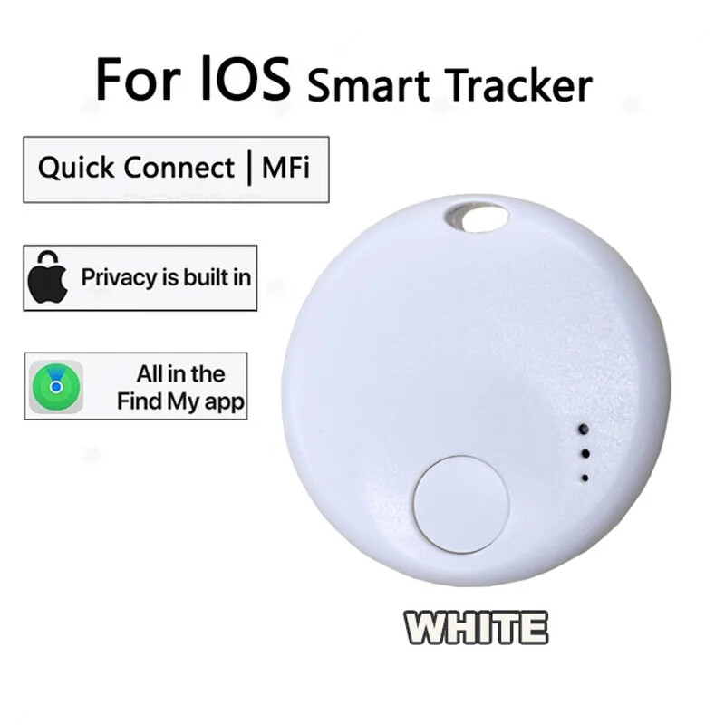 GPS устройство за проследяване Mini Smart Tag Bluetooth проследяване на багаж Работи с Apple Find My (само за iOS) Локатор на артикули за раница за ключове