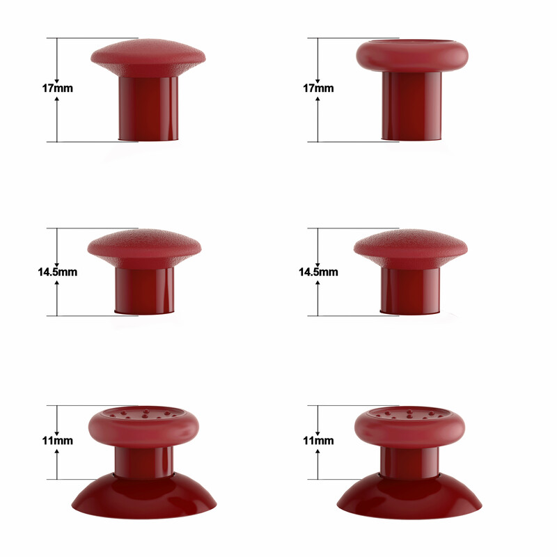 eXtremeRate ThumbsGear Сменяема ергономична пръчка за PS5 контролер, за PS4 контролер за всички модели с 3 джойстика