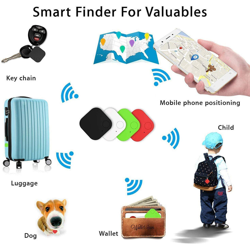 Smart Bluetooth 4.0 GPS Tracker Anti Lost Podsjetnik Uređaj Ključ za kućne ljubimce Dječja torba Novčanik Traženje Traženje Lokator za iOS Android