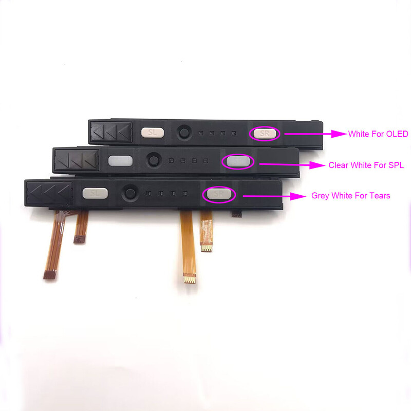 Glisor din plastic pentru Nintendo Switch NS Joy-Con Controller șină ansamblu cu cablu flexibil complet dreapta stânga cu buton