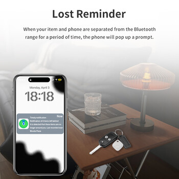 Για Apple GPS Smart Tag Anti-Lost Alarm Ασύρματη παρακολούθηση Bluetooth Πορτοφόλι κλειδί ποδηλάτου Pet Finder Τοποθεσία Εγγραφή Smart Tracker