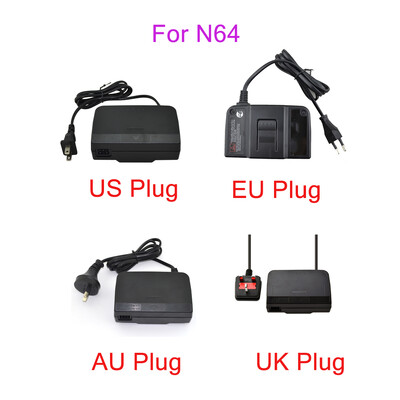 За Nintend N64 AC адаптер Зарядно устройство EU US UK AU Plug Захранващ адаптер Захранващ кабел Кабел за зареждане Зарядно устройство Захранване за N64