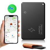 Belaidžio įkrovimo GPS lokatorius, atsparus vandeniui Darbas su „Apple Find My App Item Tracker“ sekimo įrenginys, skirtas bagažo etiketės piniginės pasui