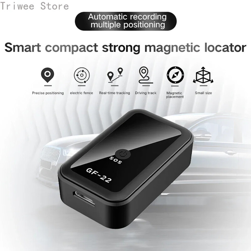 GF22 GPS Tracker Anti-pierdere Dispozitiv de urmărire în timp real Poziționator magnetic antifurt Alarma automată GeoFence Istoricul rutei