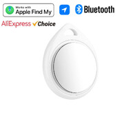 Устройство против изгубено напомняне Водоустойчив интелигентен GPS тракер Работете с Apple Намерете моя преносим интелигентен тракер за ключове Домашни любимци Телефон Портфейл