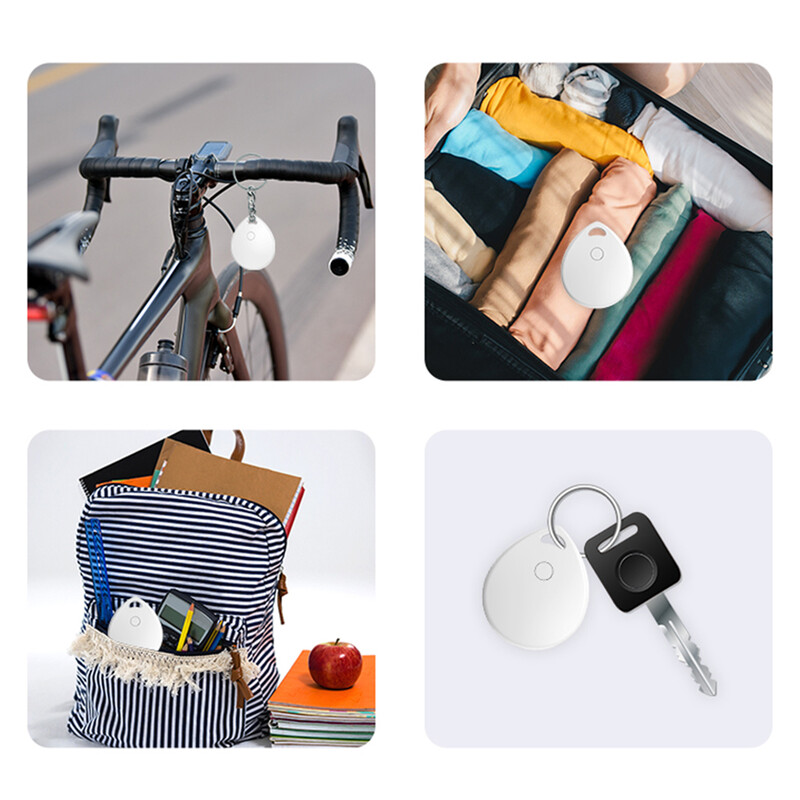 Устройство против изгубено напомняне Водоустойчив интелигентен GPS тракер Работете с Apple Намерете моя преносим интелигентен тракер за ключове Домашни любимци Телефон Портфейл