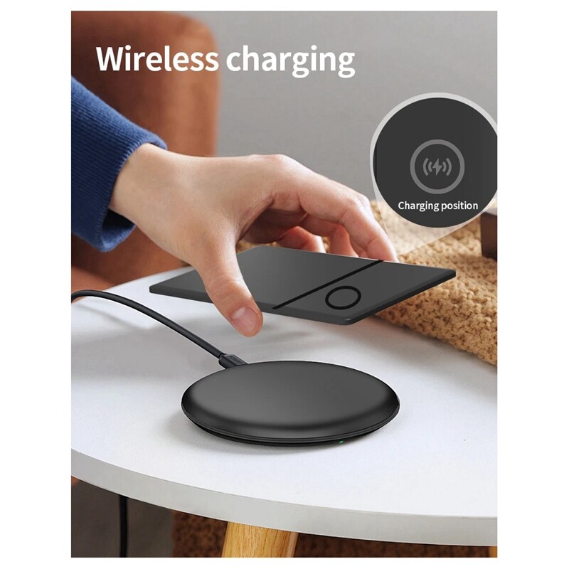 Bežični punjivi uređaj za praćenje pametnih kartica Radi s Appleom Find My App Stražnja maska Icard oznaka za Airtag ID Card Finder