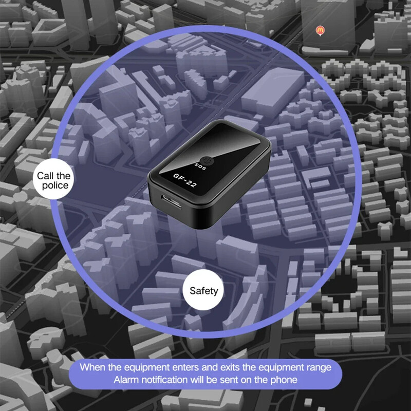 GF22 GPS Tracker Anti-pierdere Dispozitiv de urmărire în timp real Poziționator magnetic antifurt Alarma automată GeoFence Istoricul rutei