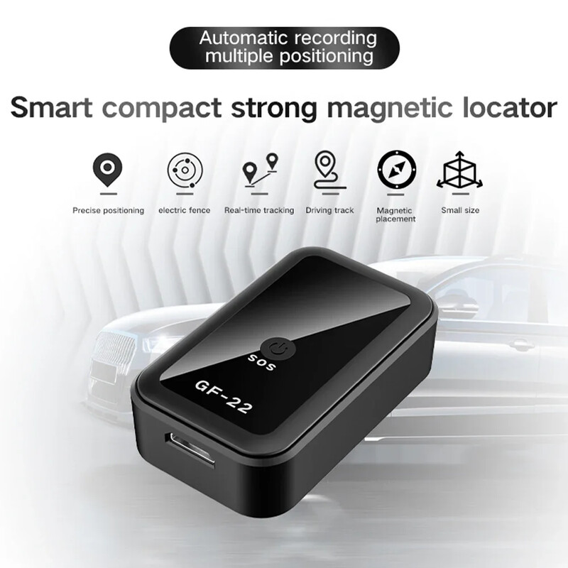 GF22 GPS Tracker Anti-pierdere Dispozitiv de urmărire în timp real Poziționator magnetic antifurt Alarma automată GeoFence Istoricul rutei