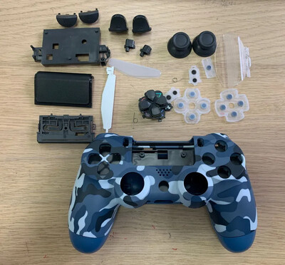 Pagaminta Kinijoje, keičiamas dėklo korpusas, skirtas Ps4 Slim 4.0 Jdm-040 Wireless Game Pad Joystick Controller Touch with Light