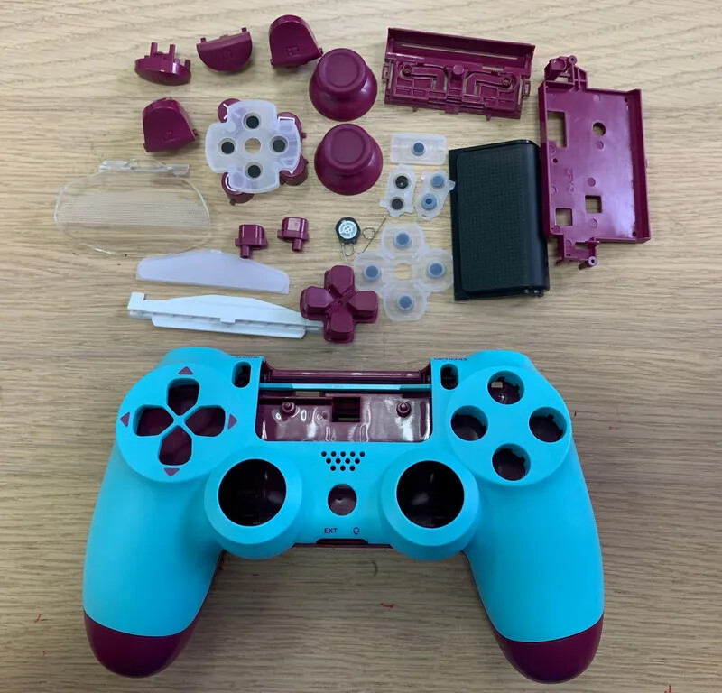 Hiinas valmistatud asendusümbris PS4 Slim 4.0 Jdm-040 juhtmevaba mängupadja juhtkangi kontrolleri valgusega